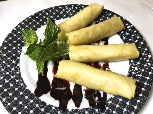80. Spring Rolls with Fresh Banana