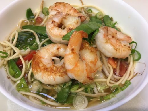911. Ramen with Vegetables and Shrimps