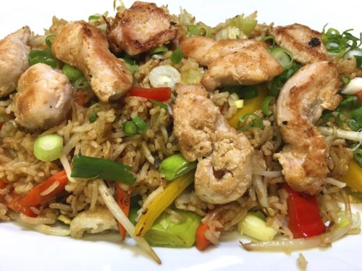 1001. Fried Rice with Vegetables and Chicken