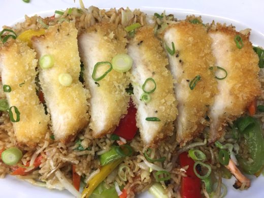 1005. Fried Rice with Vegetables and Tonkatsu Chicken